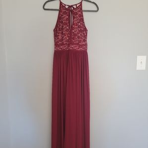 Berry bridesmaid dress